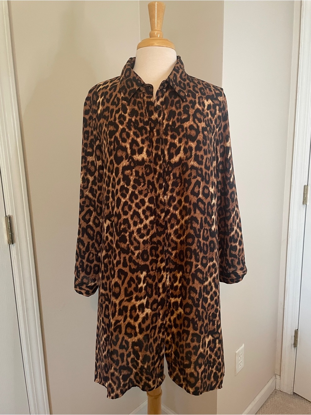 Cupio Leopard Tunic/Dress Size XL